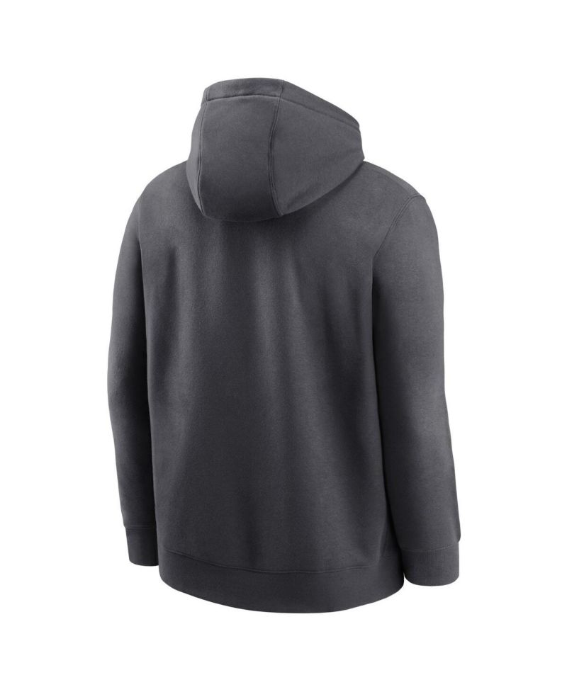 Men's Anthracite Tennessee Volunteers Legacy Football Icon Club Fleece Pullover Hoodie