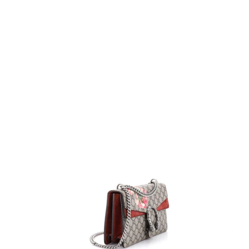 Small Dionysus Bag Blooms Print GG Coated Canvas
