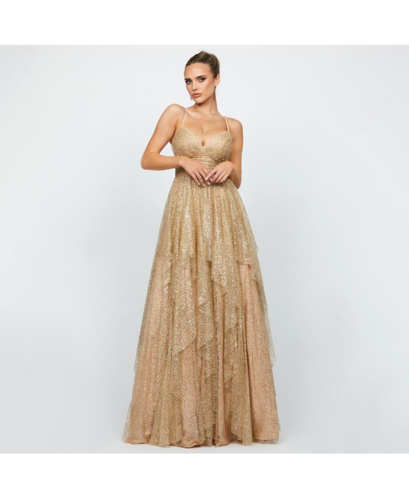 Women's Brylee Glitter Ball Gown