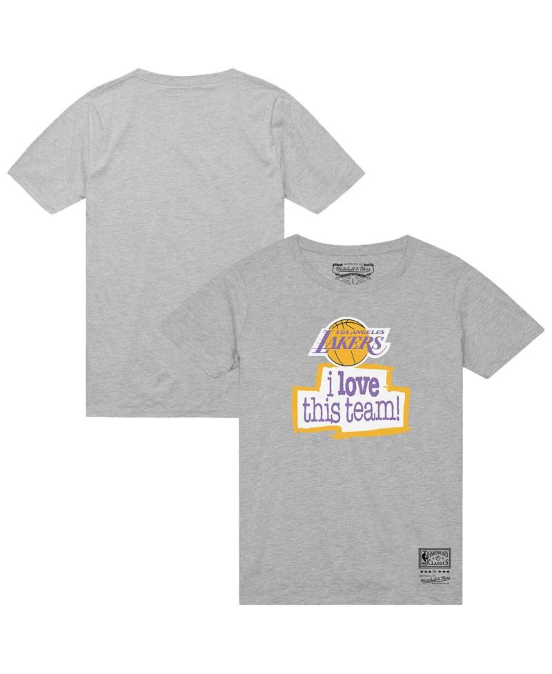 Men's Heather Gray Los Angeles Lakers I Love This Team T-Shirt