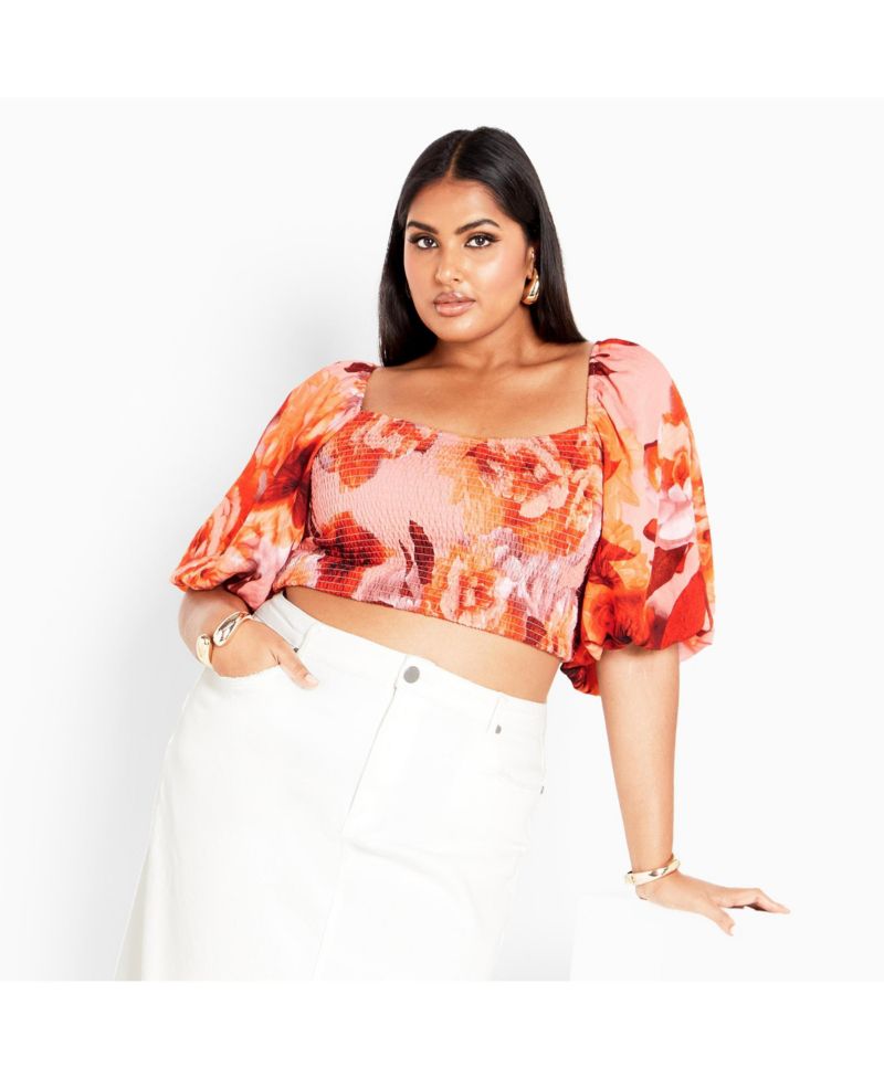 Plus Size Ruffled Top