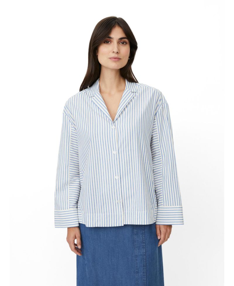 Women's MaIsolisse Striped Long-Sleeve Cotton Shirt