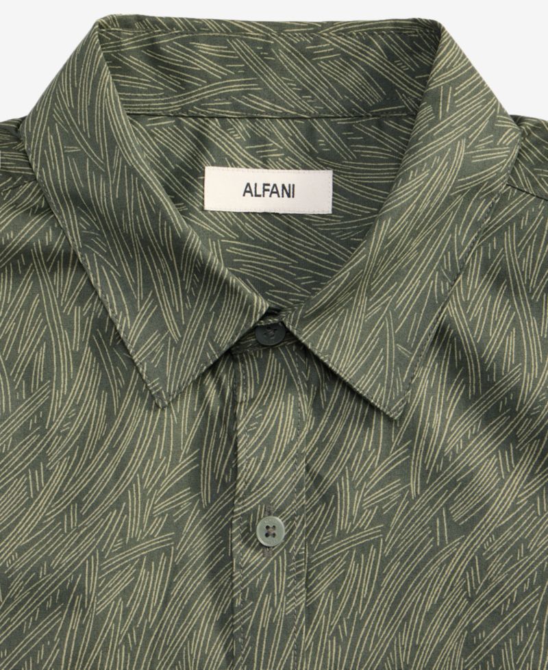 Men's Baker Geometric Long-Sleeve Shirt