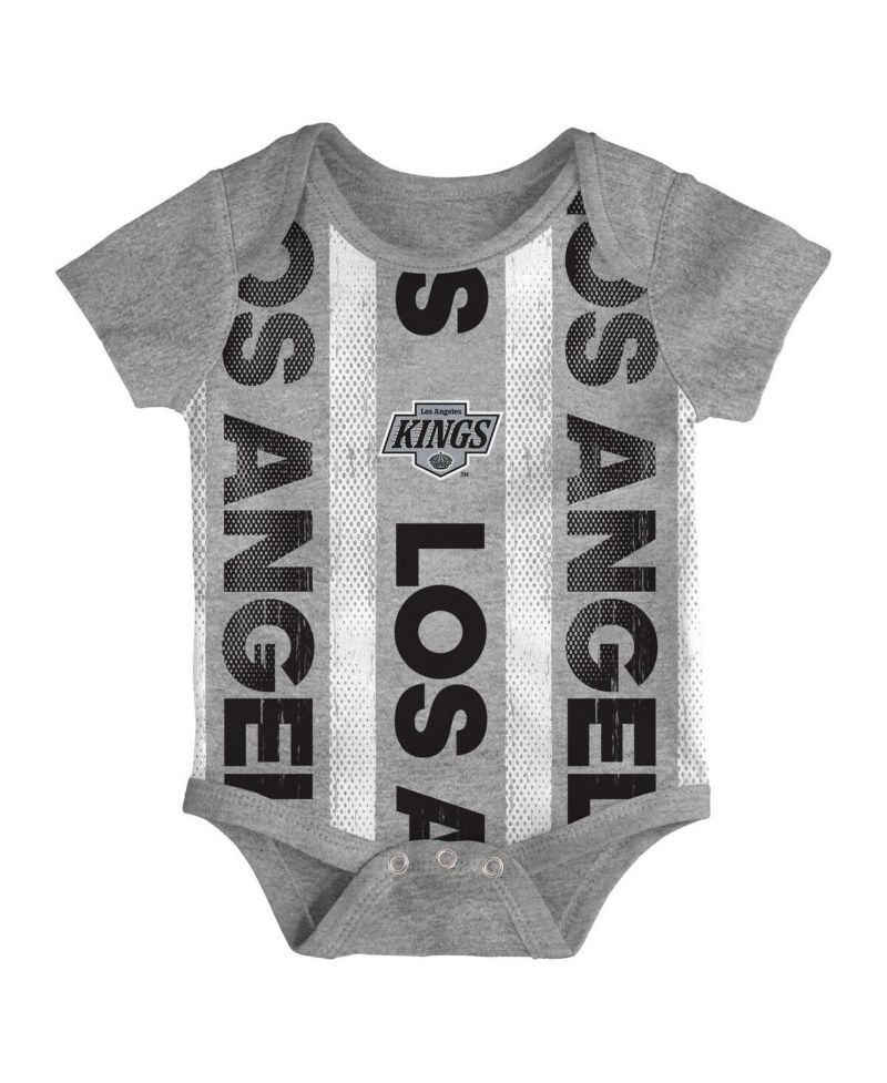 Baby Boys and Girls 3-Pack Los Angeles Kings Loyal Buddies Bodysuit Set
