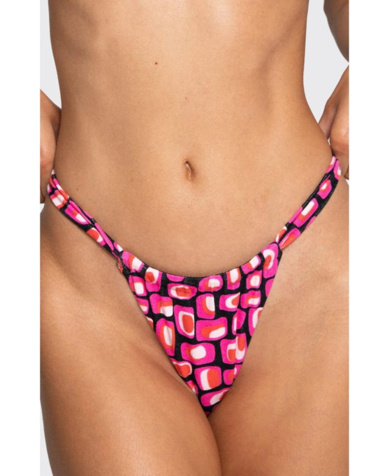 Women's Nia High-Waisted Cheeky Ruched Bikini Bottom