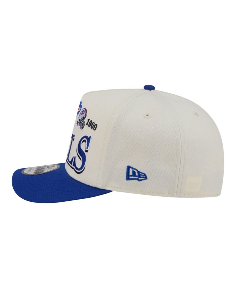 Men's Cream/Royal Buffalo Bills A-Frame 9FIFTY Snapback Hat