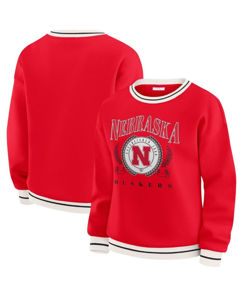 Women's Scarlet Nebraska Huskers Seal Sweatshirt