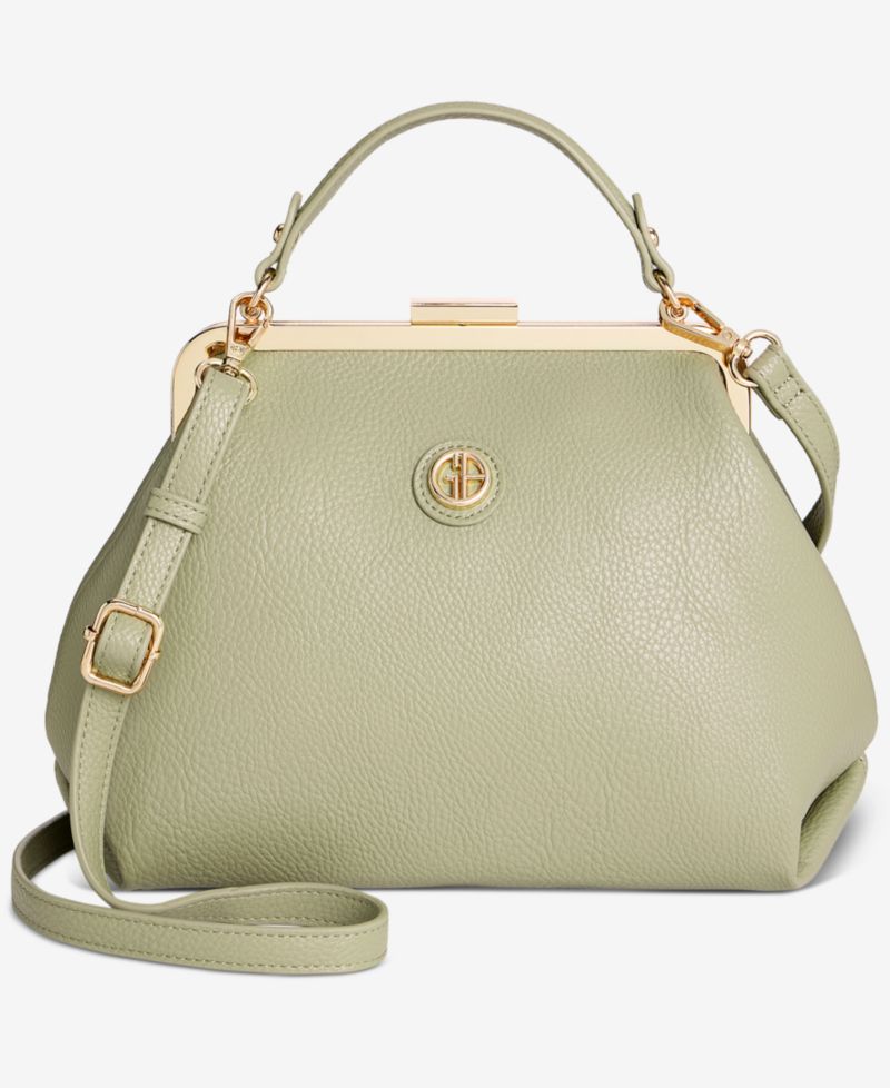 Pebble Framed Clutch Crossbody Bag