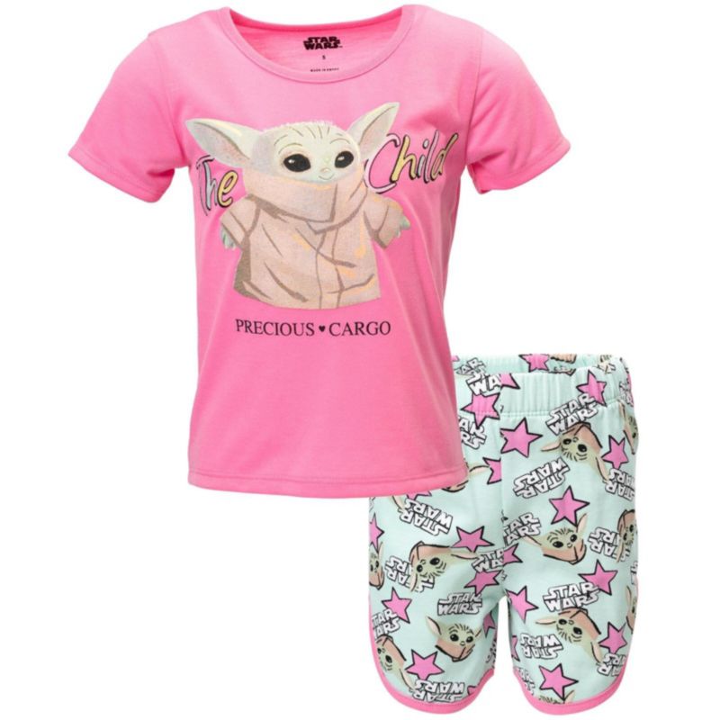Star Wars Little Girls Grogu 5-16 2-Piece T-Shirt and Shorts Set