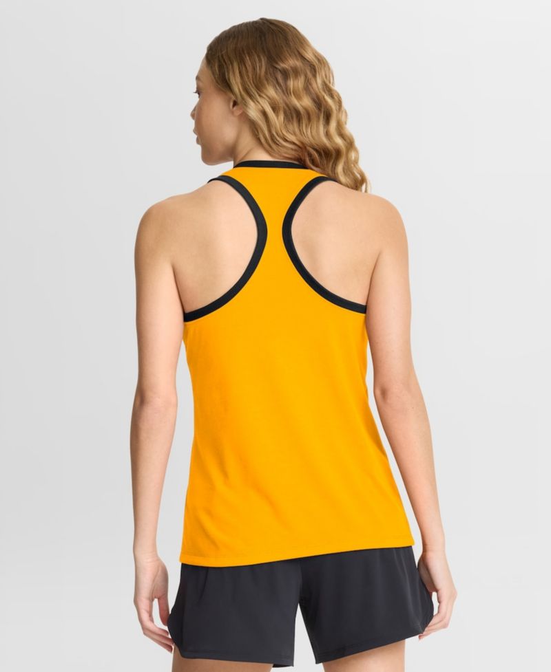 Women's Gold Iowa Hawkeyes Uni Name Tri-Blend Dri-FIT Tank Top