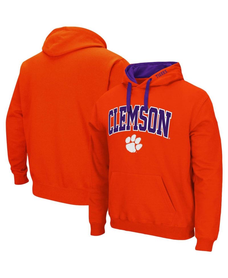 Men's Clemson Tigers Big and Tall Arch and Logo 2.0 Pullover Hoodie