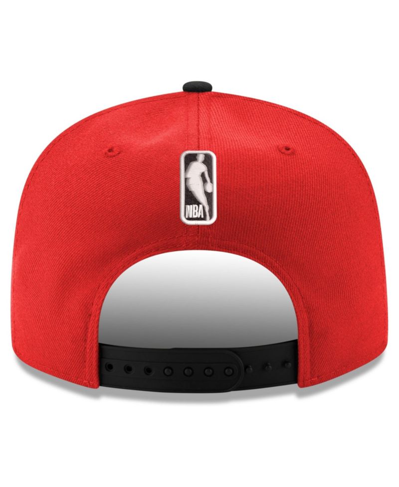 Men's Red/Black Houston Rockets 9FIFTY Snapback Hat