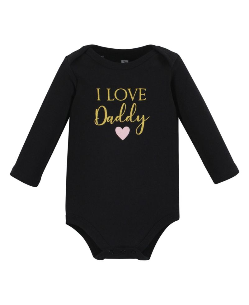 Baby Girls Hudson Cotton Long-Sleeve Bodysuits 5-Pack