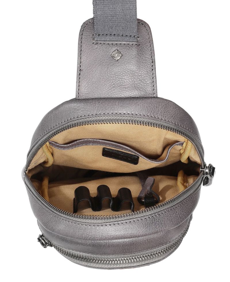 Sun-Wing Leather Sling Bag