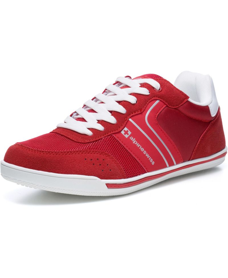 Men's Liam Fashion Sneakers Suede Trim Low Top Lace Up Tennis Shoes