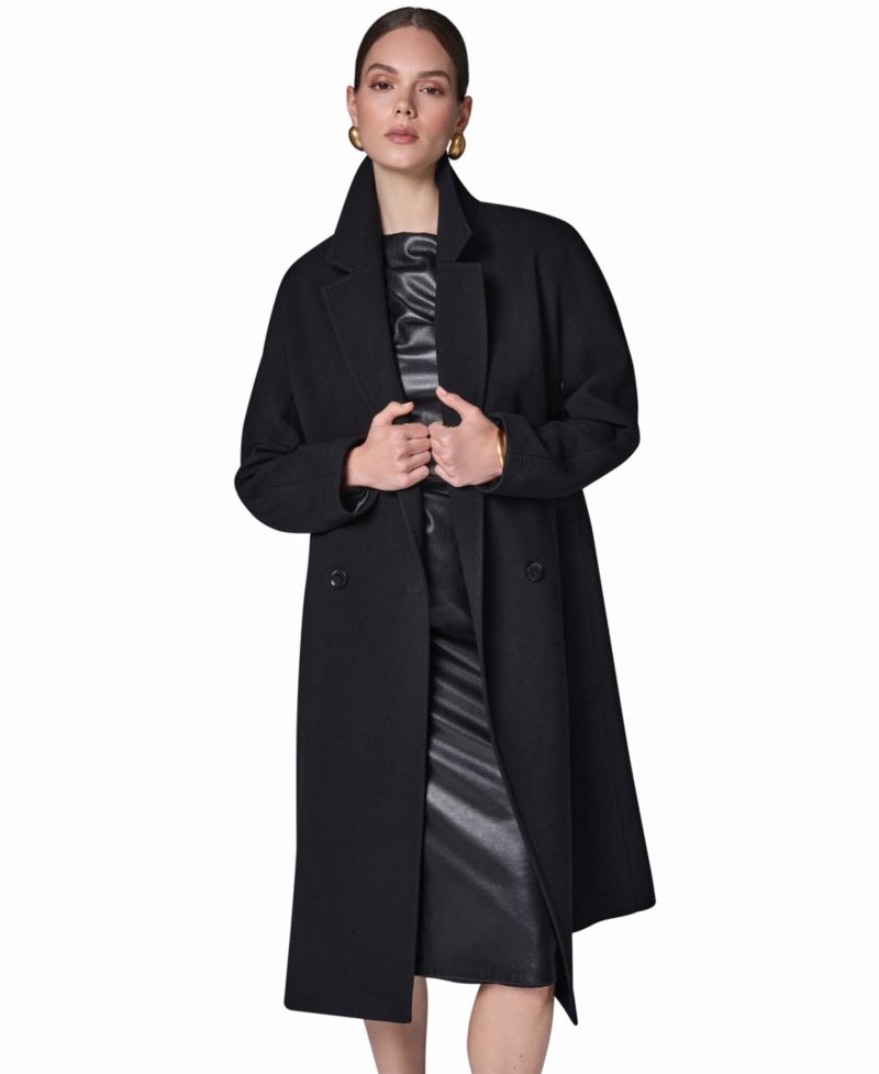 Women's Double-Breasted Lined Rain Coat
