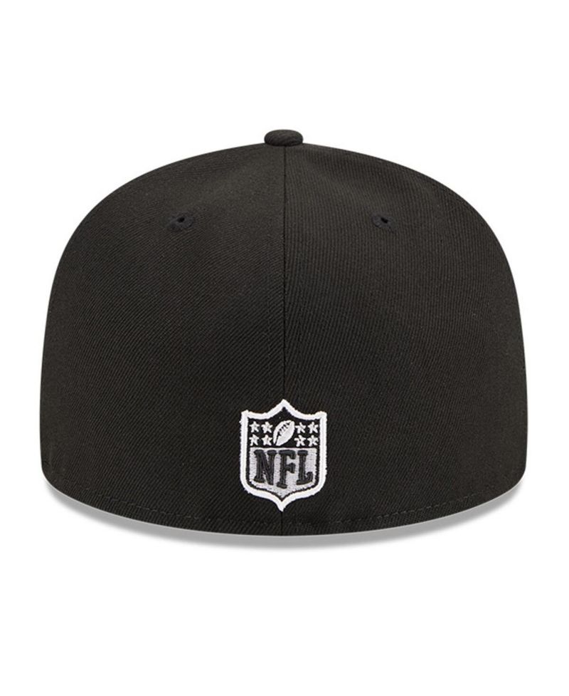 Men's Black Cincinnati Bengals Main Patch 59FIFTY Fitted Hat