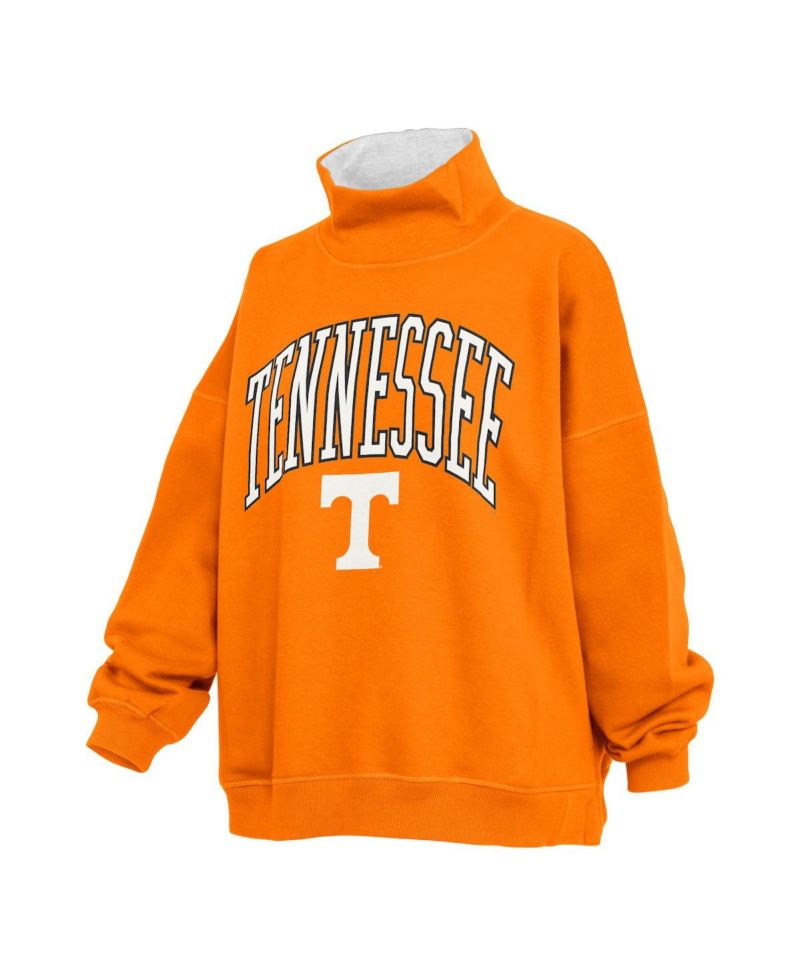 Women's Tennessee Orange Tennessee Volunteers Oversized Mock Neck Sweatshirt