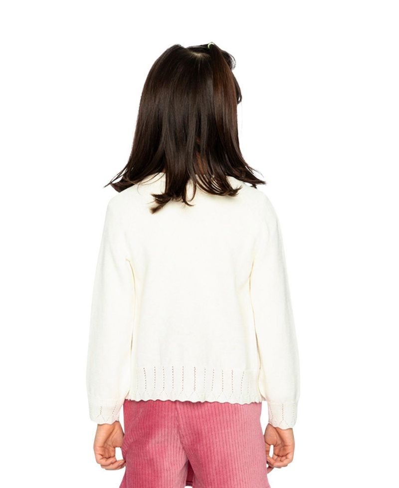 Girls' (6-14) Knit Cardigan