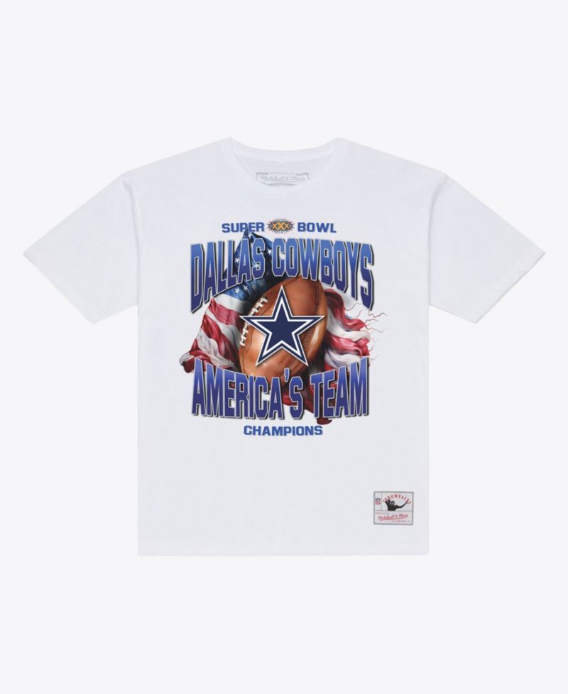 Men's Dallas Cowboys America's Team Screen-Print Crewneck T-Shirt