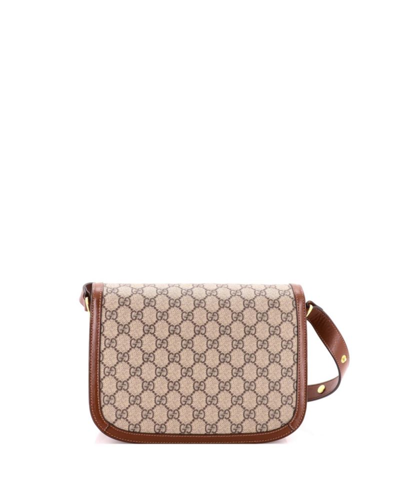 Small Horsebit 1955 Shoulder Bag GG Coated Canvas with Leather