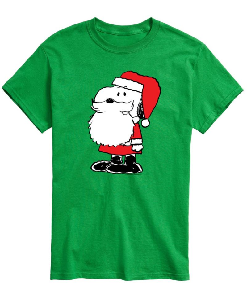 Men's Snoopy Santa Dog Graphic T-Shirt