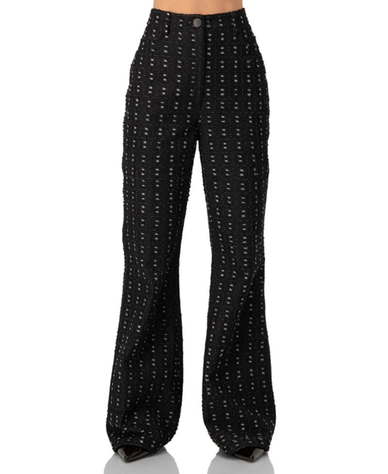 Women's Textured Wide-Leg Jeans