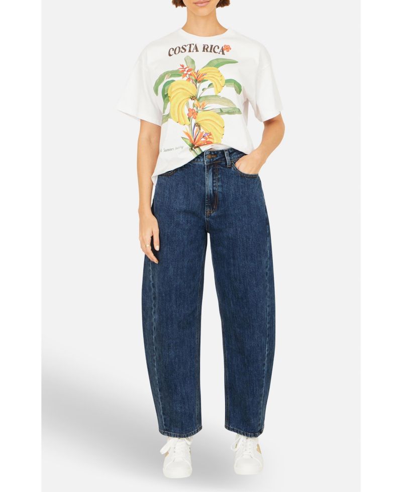 Women's Denim Barrel Relaxed Fit Jeans