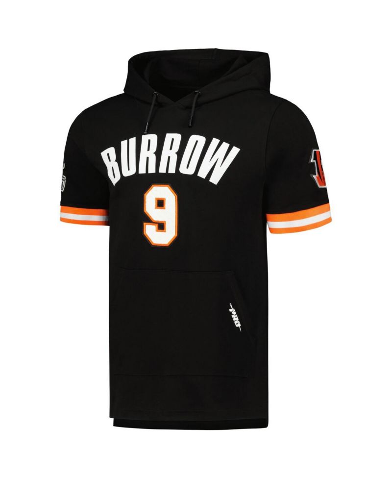Men's Joe Burrow Black Cincinnati Bengals Player Name & Number Hoodie T-Shirt