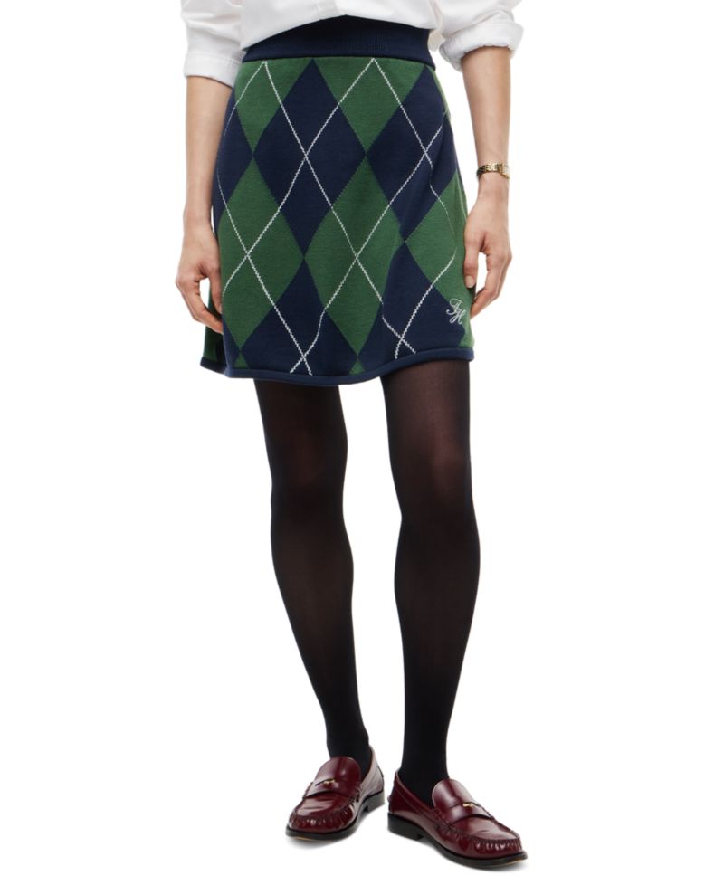 Women's Tartan Argyle A-Line Skirt