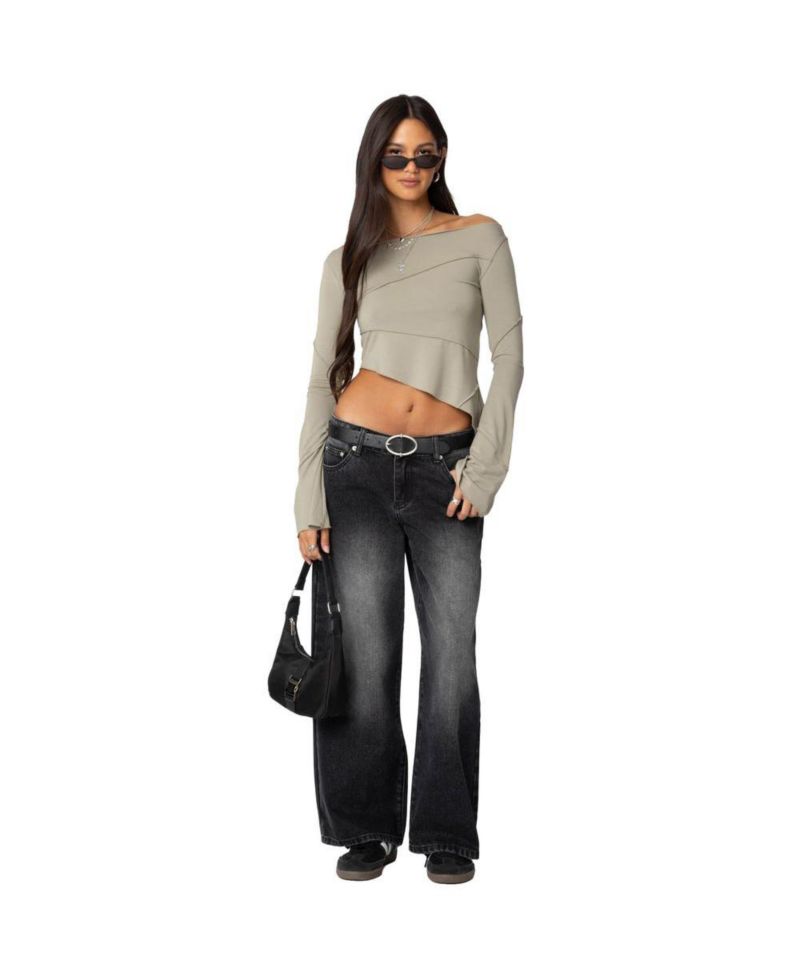 Women's Magda Low Rise Acid Wash Jeans