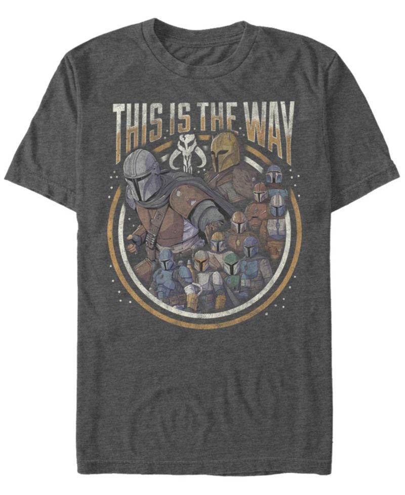 Men's Star Wars Mandalorian The Way Group Short Sleeve T-shirt