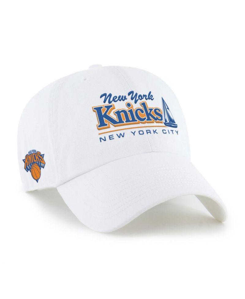 Men's '47 White New York Knicks Boating Clean Up Adjustable Hat