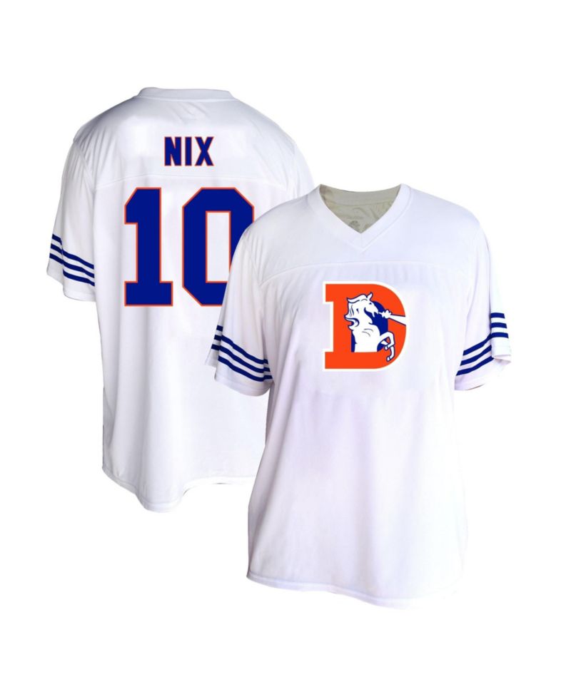 Women's Bo Nix White Denver Broncos Plus Size Fashion Jersey
