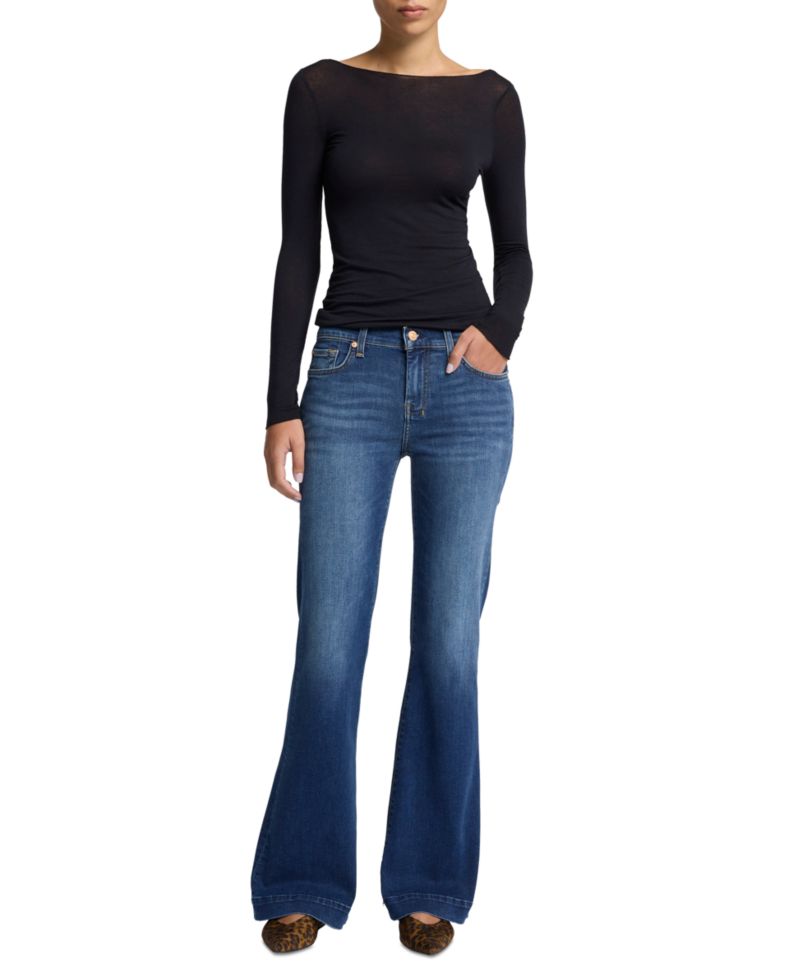 Women's Dojo Tailorless Mid-Rise Flare Slim Illusion Jeans