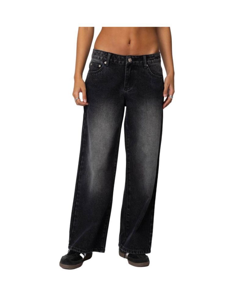 Women's Magda Low Rise Acid Wash Jeans