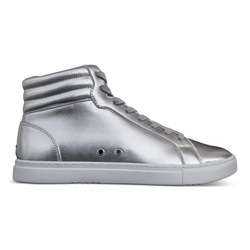 Men's Silver High-top Sneaker