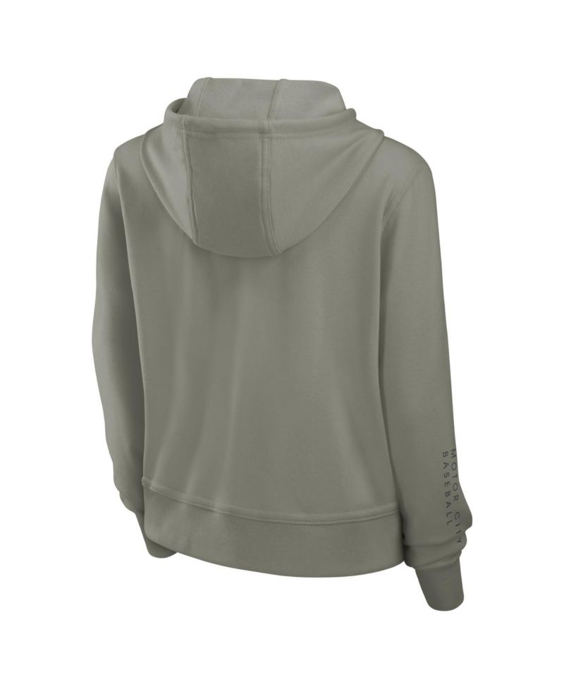 Women's Olive Detroit Tigers One Tri-Blend Dri-FIT Hoodie