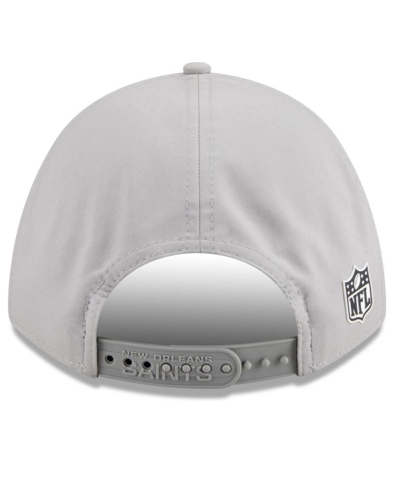 Men's Gray New Orleans Saints 2025 Sideline M-Crown 9FORTY Adjustable Hat