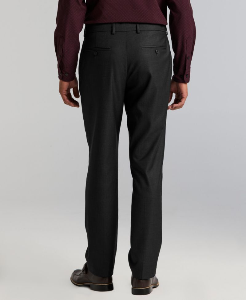 Men's Modern-Fit Sharkskin Dress Pants