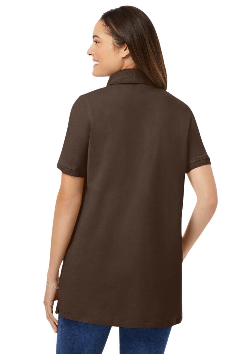 Plus Size Within Zip Front Tunic Hoodie Sweatshirts