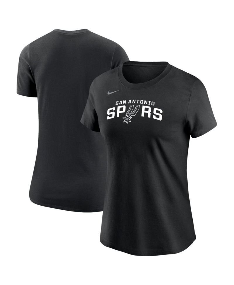 Women's Black San Antonio Spurs Wordmark Core T-Shirt