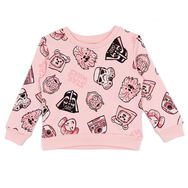 Little Girls The Mandalorian Yoda French Terry Sweatshirt to