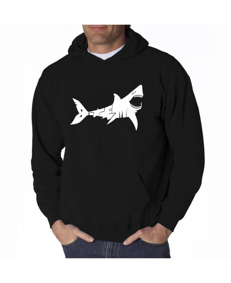 Men's Word Art Hooded Sweatshirt - Bite Me