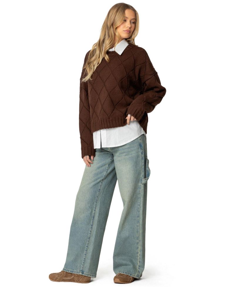 Women's Cass Oversized Textured Knit Sweater