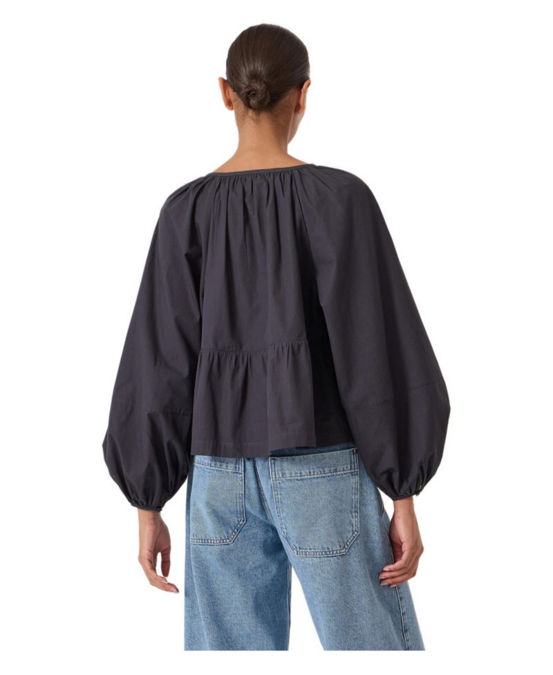 Women's Beck Cotton Peplum Blouse