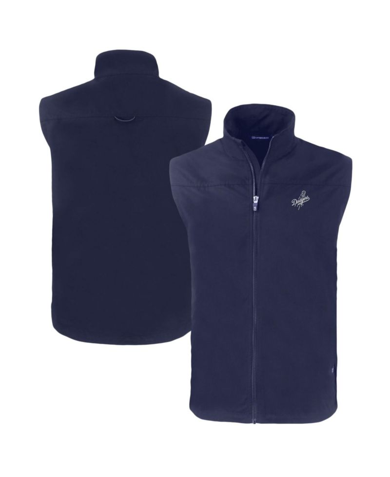 Men's Navy Los Angeles Dodgers Big & Tall Charter Eco Full-Zip Vest