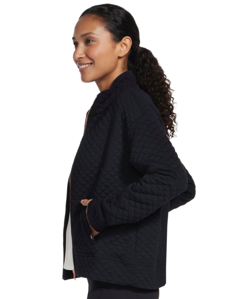 Women's GO WALK Diamond Quilted Full-Zip Mock-Neck Jacket