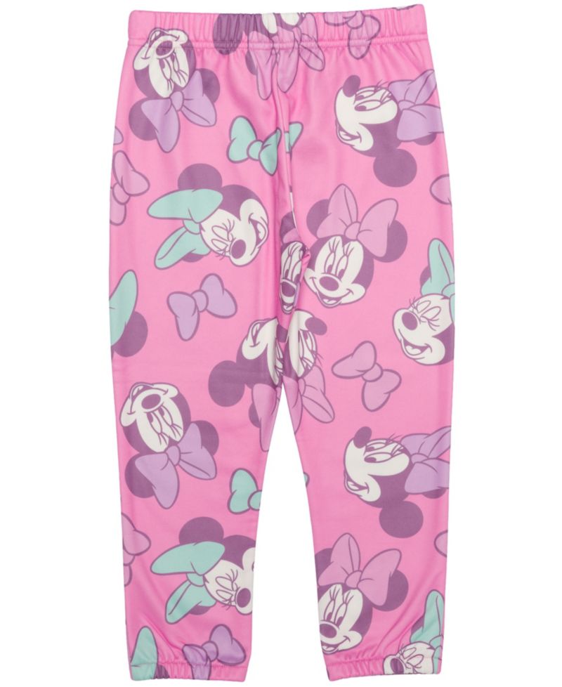 Toddler Girls' 12M-5T Minnie Mouse Print Sweatshirt and Joggers, 2-Piece Set