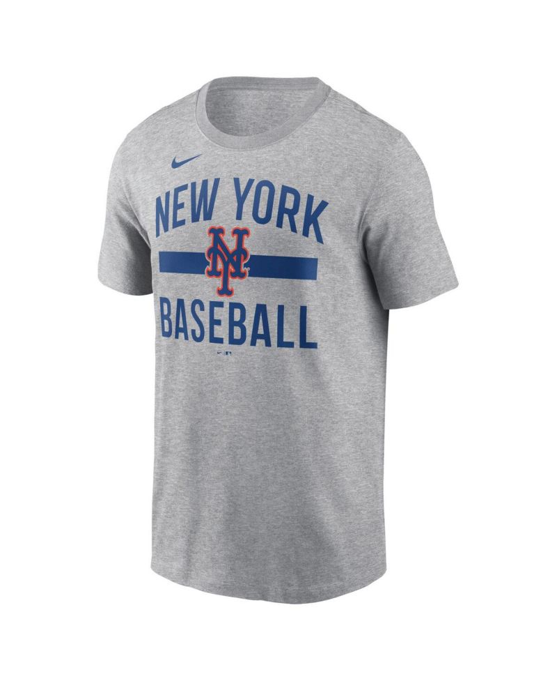 Men's Heather Gray New York Mets Arched T-Shirt
